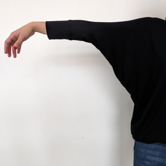 Black Jersey Knit Adjustable Top - Picture 5 of 5